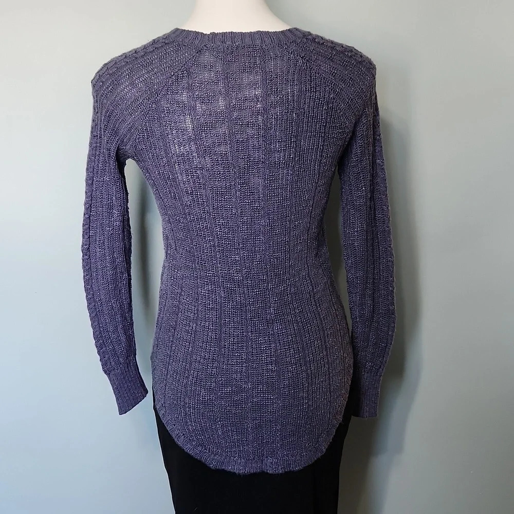 Pink Republic Women’s Slate Blue Knit Sweater - Picture 10 of 14